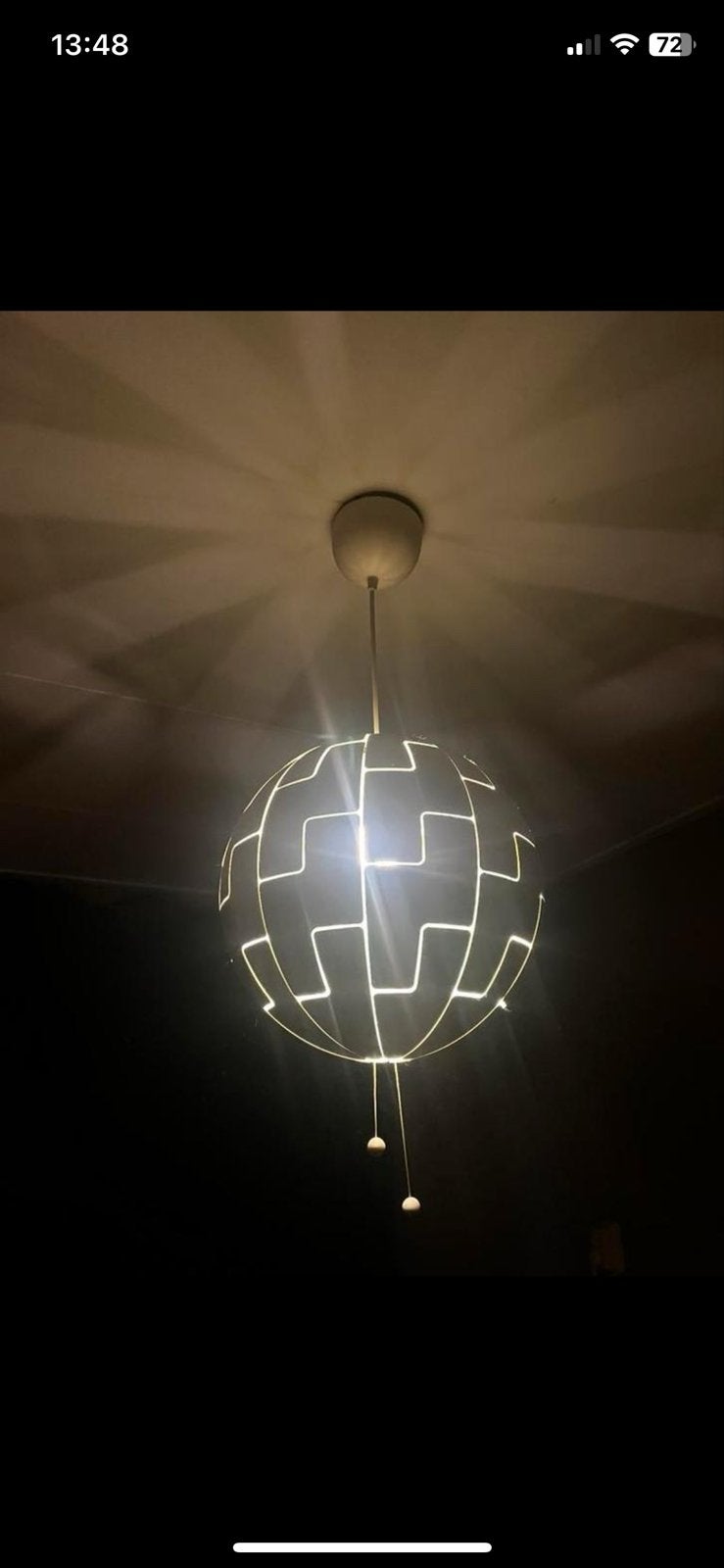 IKEA PS 2014 Hanglamp - Modern en Verstelbaar, Ophalen of Verzenden, Gebruikt, Kunststof, E27 (groot)