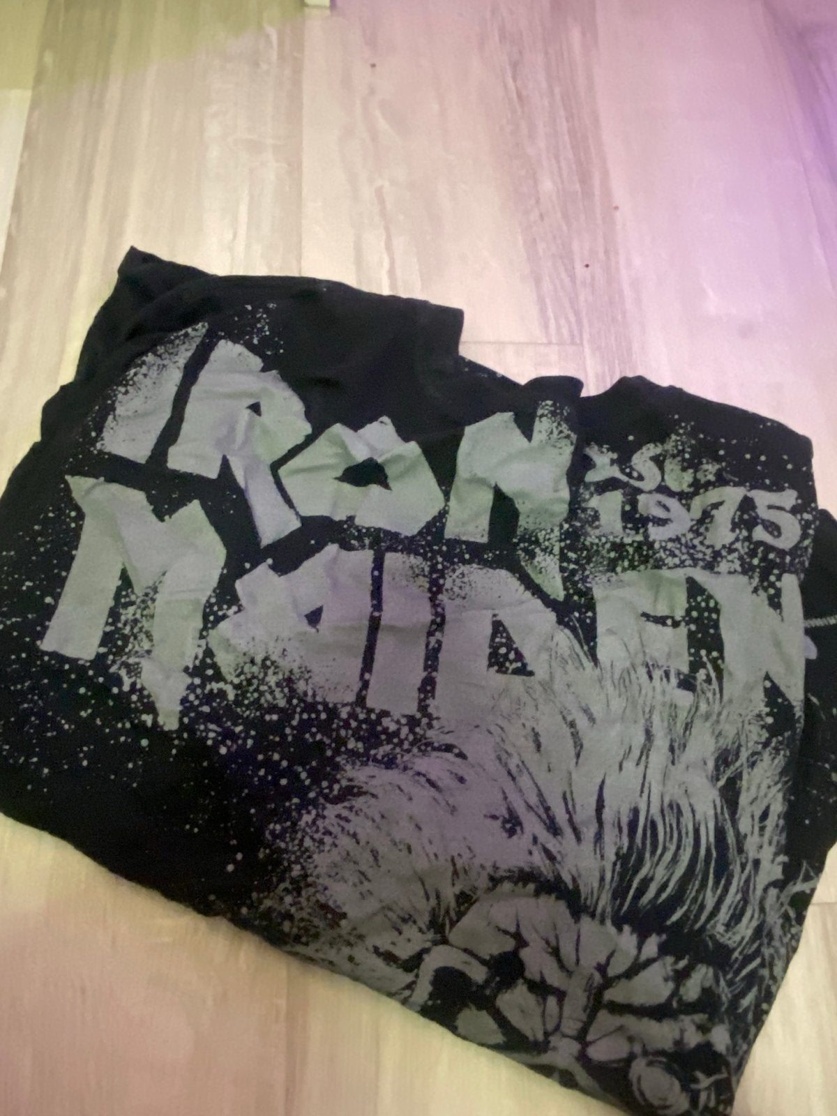 Iron Maiden T-shirt - Zwart met opdruk, Ophalen of Verzenden, Gedragen, Maat 48/50 (M), Zwart