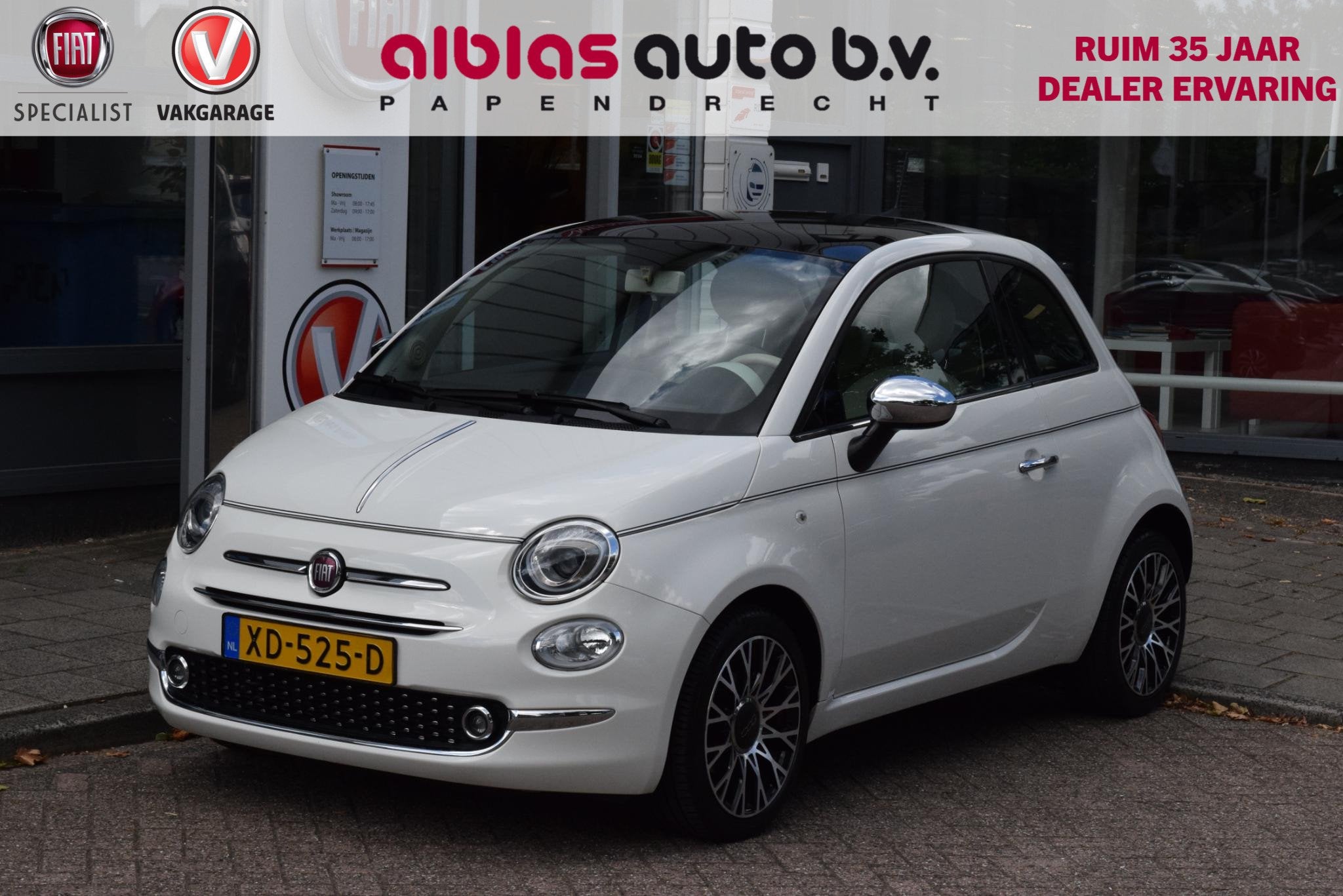 Fiat 500 0.9 TwinAir Turbo Collezione|Carplay|TFT|Clima, Auto's, Fiat, Voorwielaandrijving, Stof, Gebruikt, Euro 6