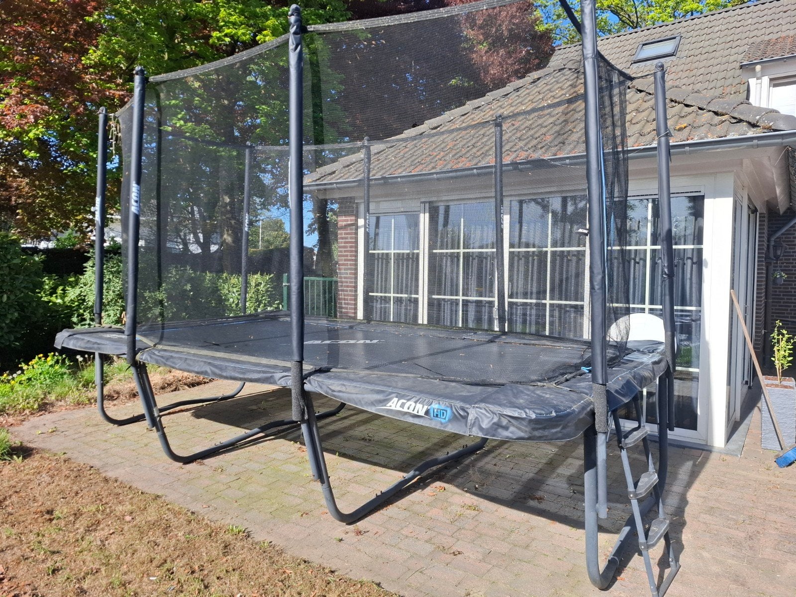 Acon HD AIR 16 Sport Trampoline met Veiligheidsnet, Ophalen, Gebruikt