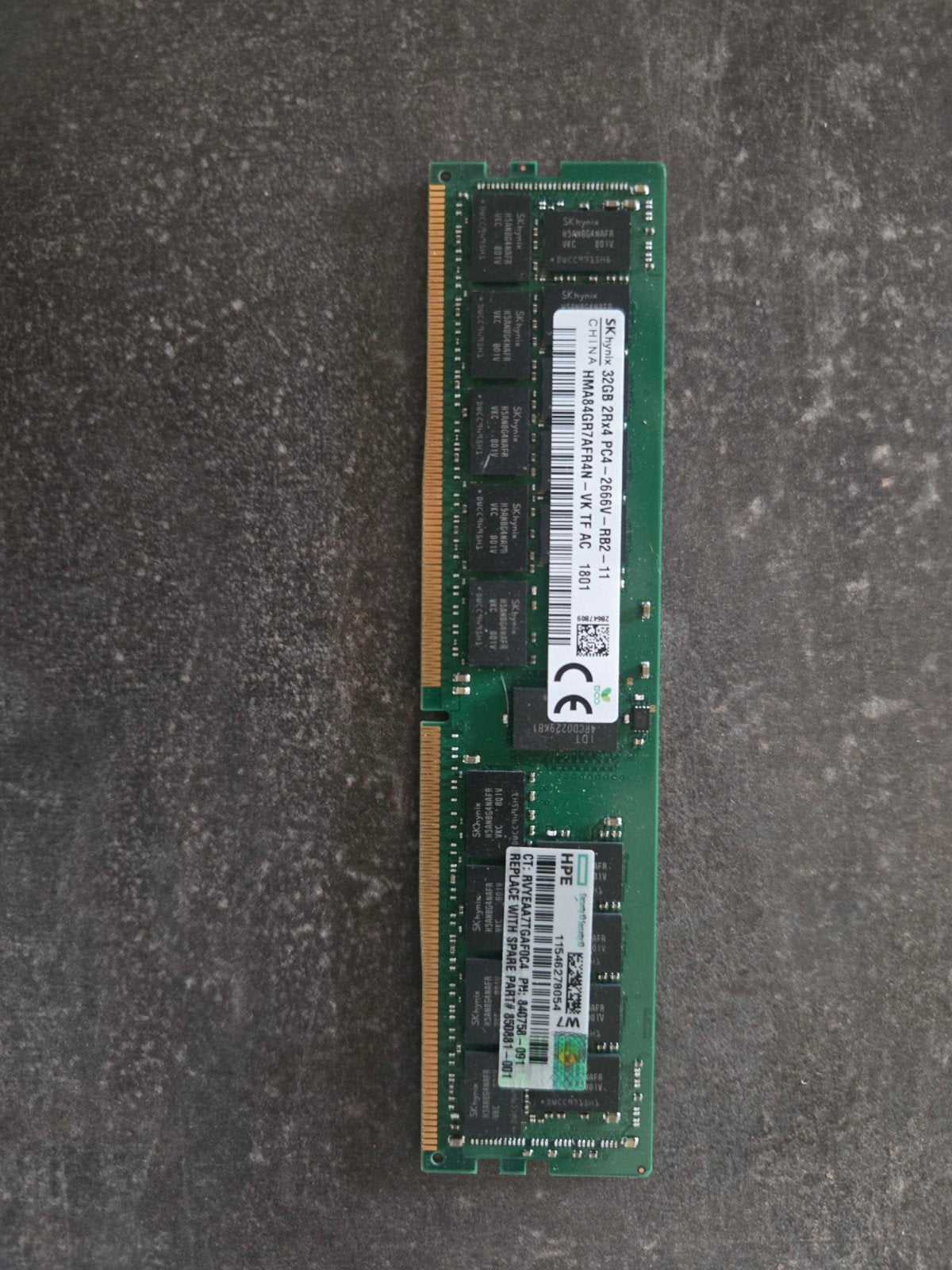SK hynix 32GB DDR4 RAM PC4-2666V voor Server/Desktop, 32 GB, Server, DDR4, Ophalen of Verzenden