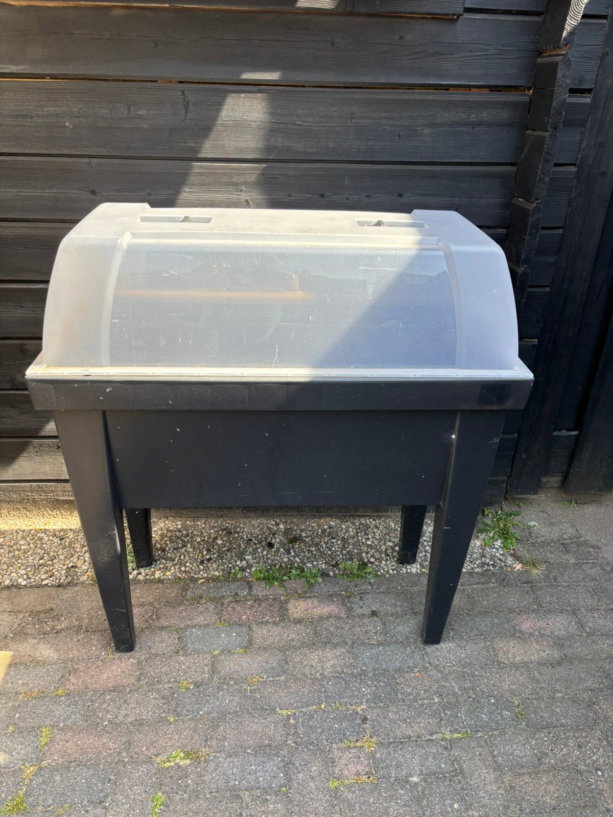 2 moestuinbakken met deksel, Ophalen, Kunststof, Gebruikt, Minder dan 30 cm