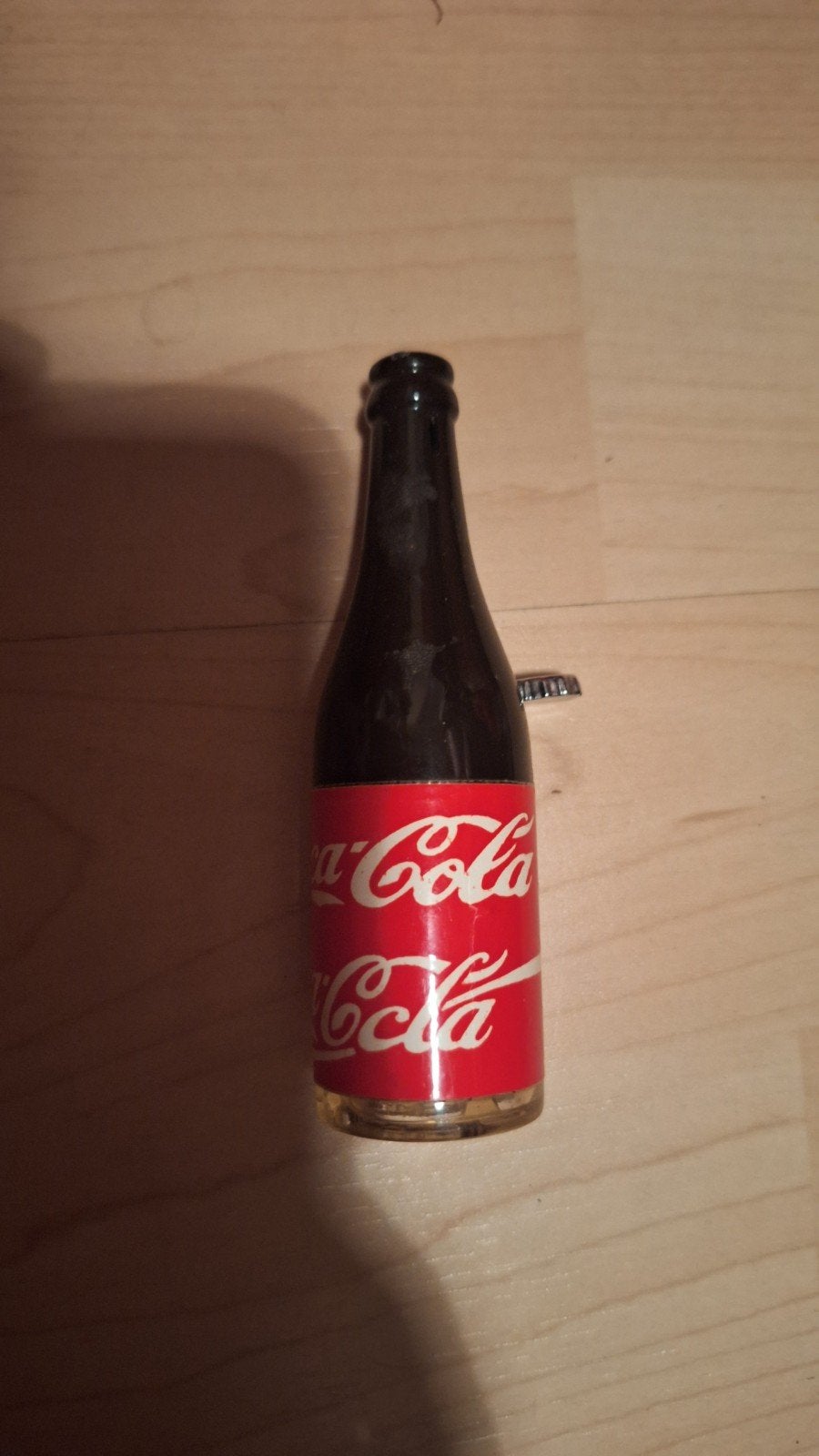 Coca-Cola aansteker in de vorm van een flesje, Ophalen, Gebruikt, Aansteker
