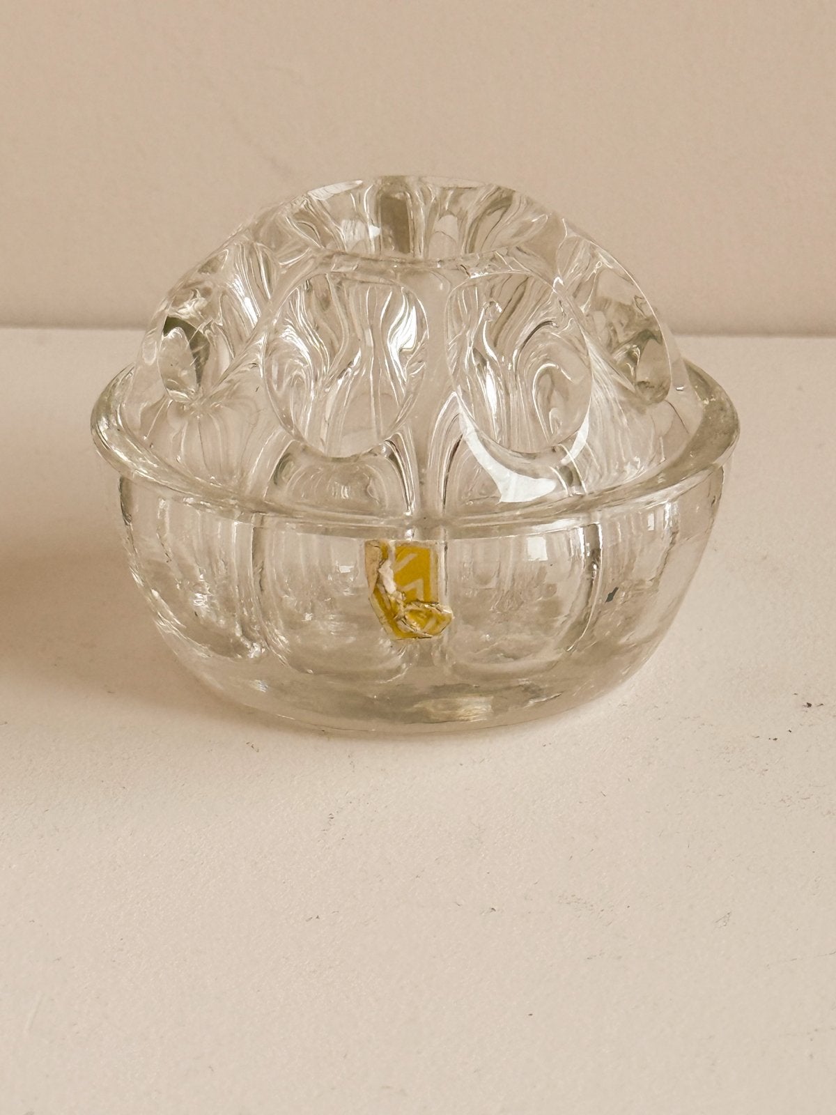 Oude Franse bloemensteker van glas, Ophalen of Verzenden