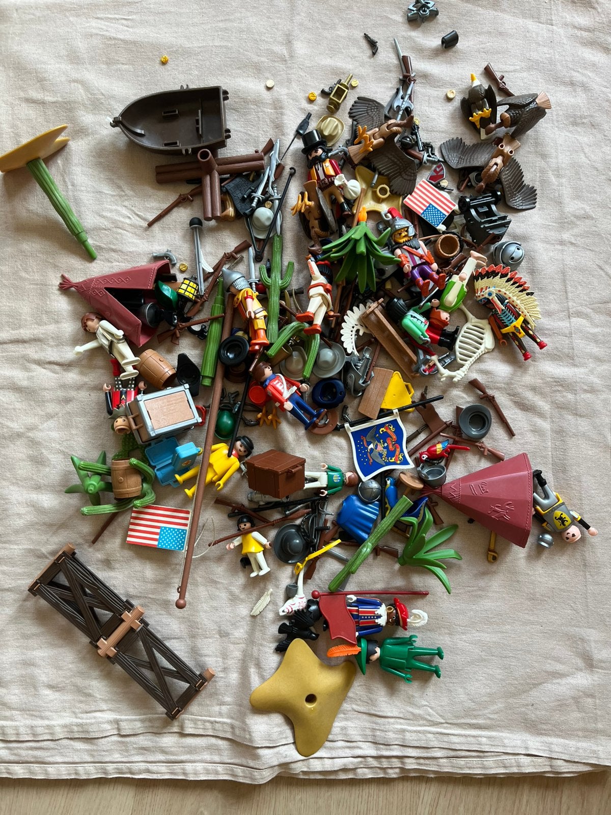 Partijtje playmobil, Kinderen en Baby's, Speelgoed | Playmobil, Gebruikt, Losse onderdelen, Figuren, Ophalen of Verzenden
