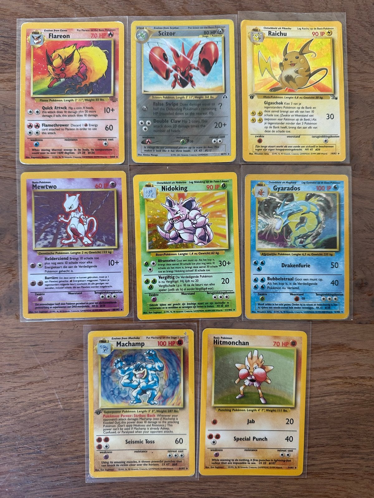 Oude Pokémon Verzameling: Holo's, 1e Editie & Diverse Series, Ophalen of Verzenden, Gebruikt, Meerdere kaarten, Foil