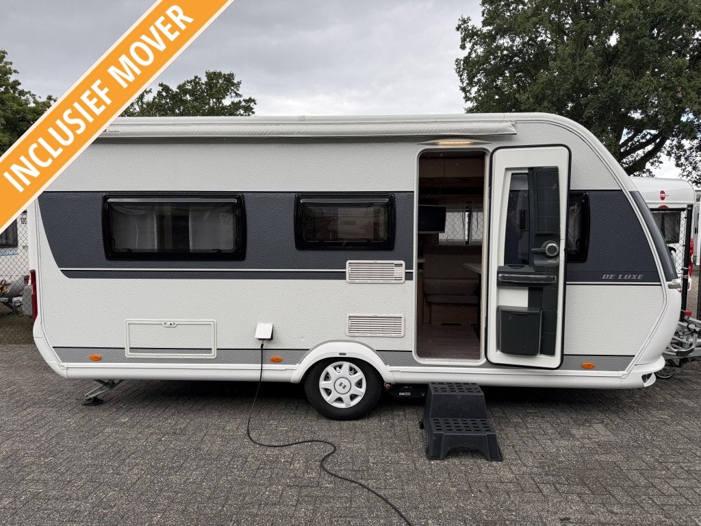 HOBBY DE LUXE 460 LU 2 BEDDEN RONDZIT LUIFEL MOVER TOPSTAAT, Rondzit, Hobby, Bedrijf, 4 tot 5 meter
