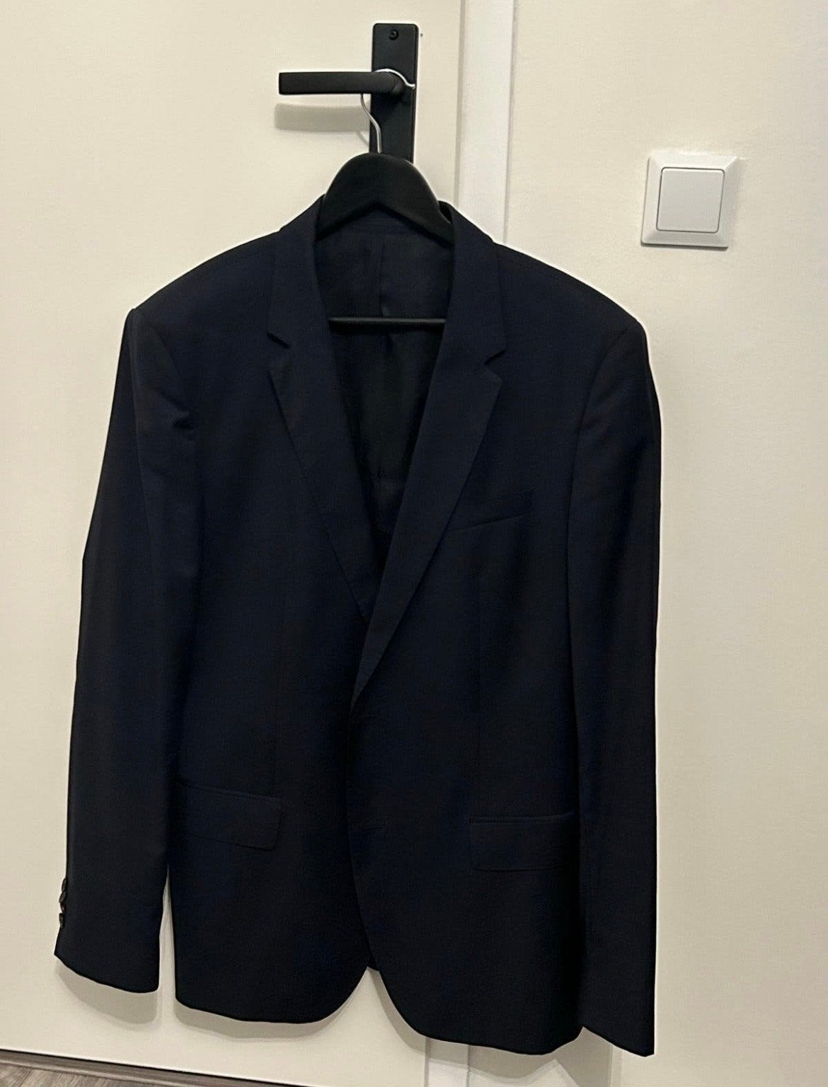 Hugo Boss Pak - Donkerblauw - Maat 56 (XL), Ophalen, Zo goed als nieuw, Maat 56/58 (XL), Blauw