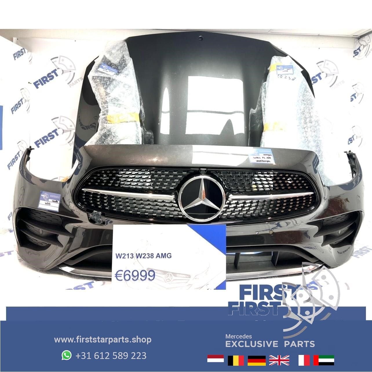 W213 S213 W238 FACELIFT E53 AMG VOORKOP Mercedes E Klasse 20, Gebruikt, -, Voor, Ophalen of Verzenden