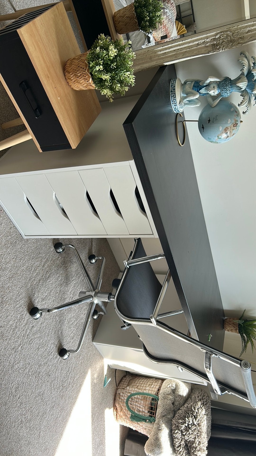 Ikea bureaukasten met ikea plank, Huis en Inrichting, Bureaus, Ophalen, Zo goed als nieuw