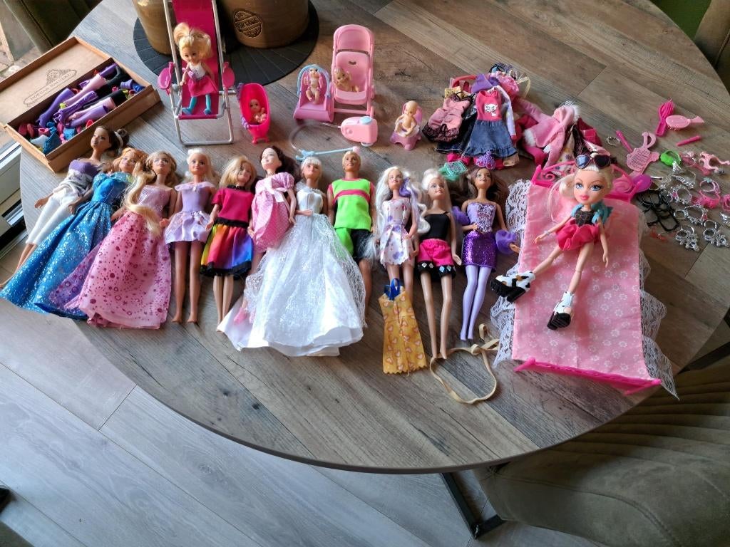 Barbie collectie met Ken, Skipper, baby's en accessoires, Ophalen of Verzenden, Zo goed als nieuw, Barbie