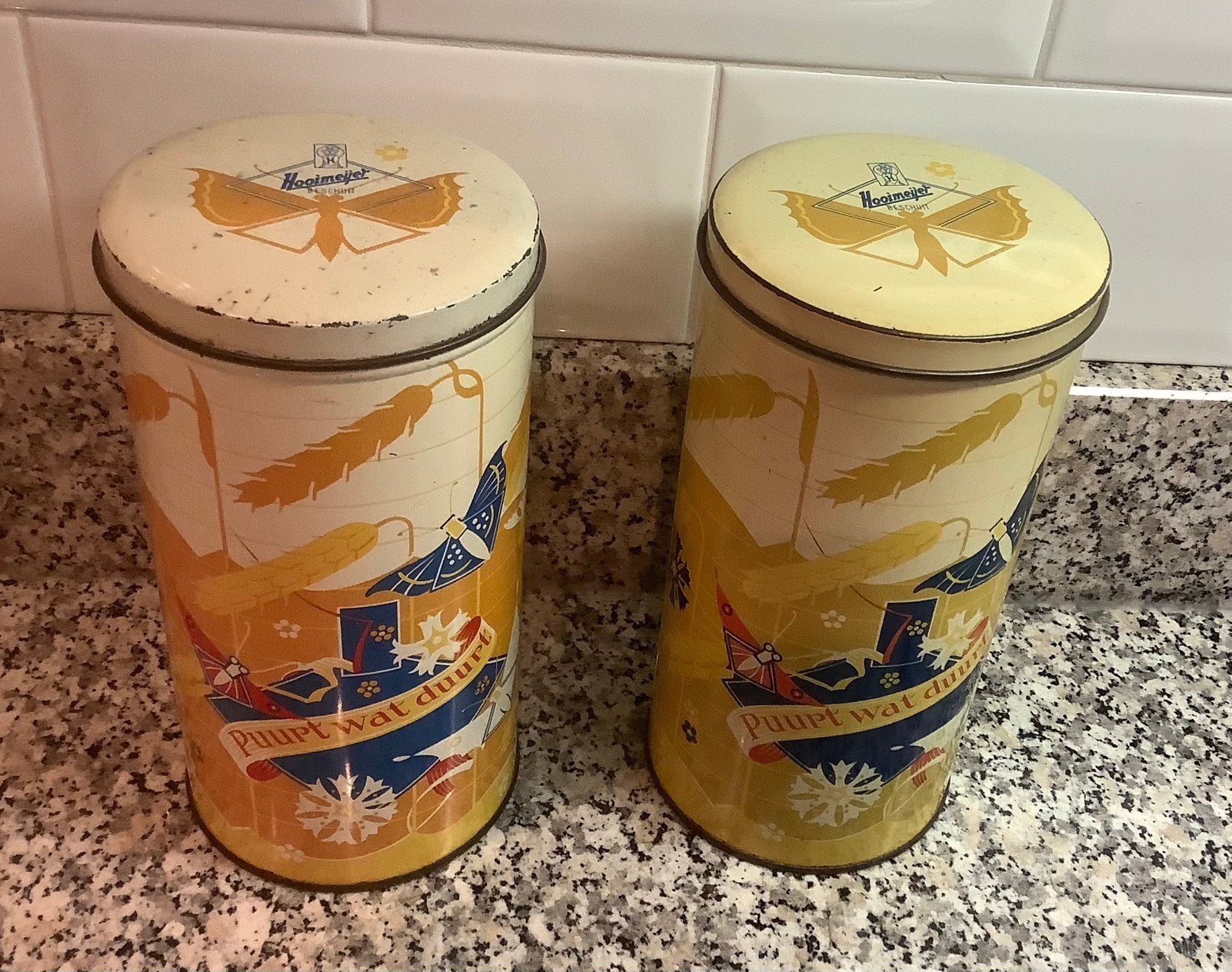 2oude beschuit blikken hooimeijer, Ophalen of Verzenden, Gebruikt, Beschuit