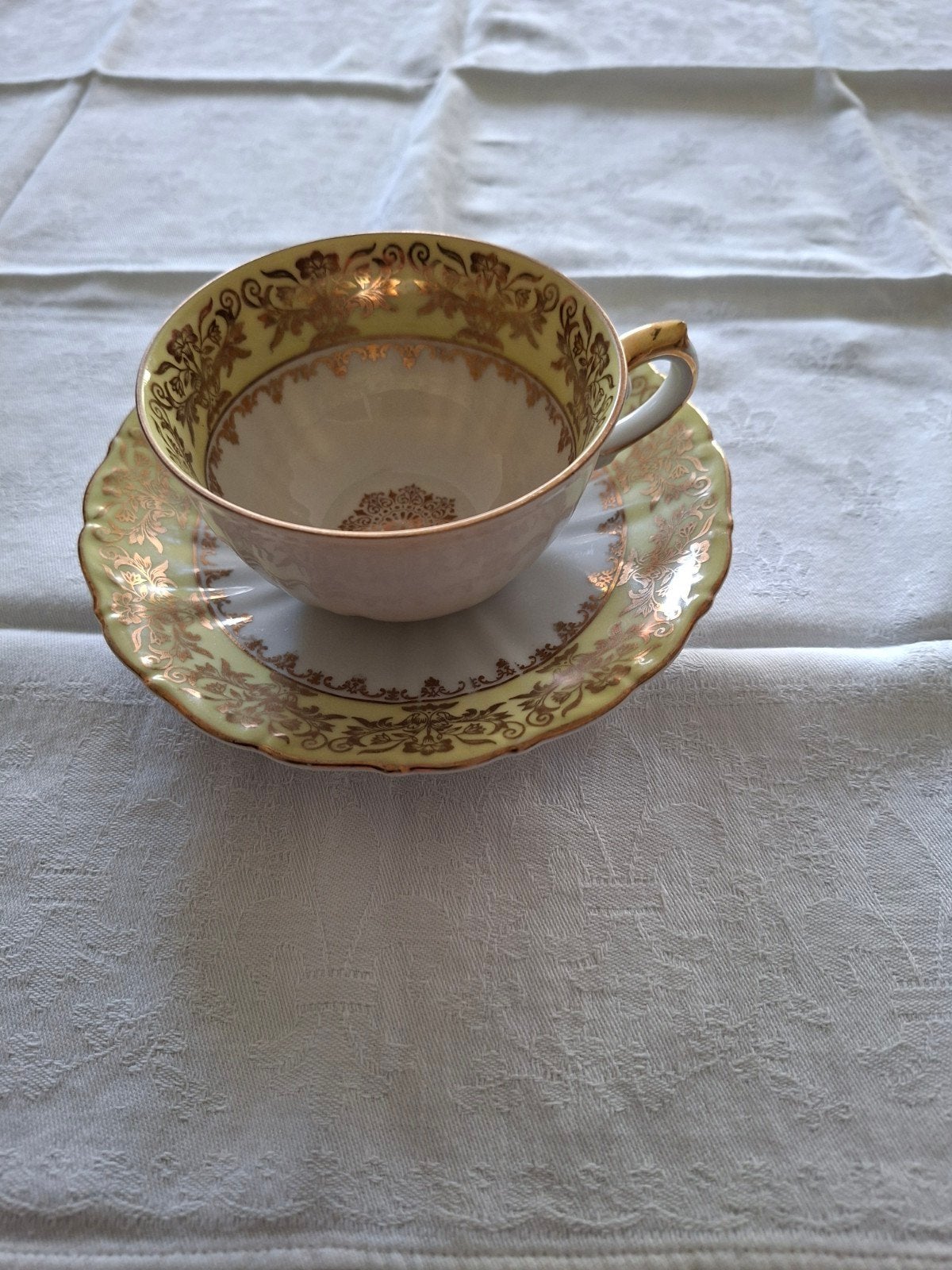 Antiek kop en schotel. Spenzo, Antiek en Kunst, Antiek | Servies los, Ophalen of Verzenden