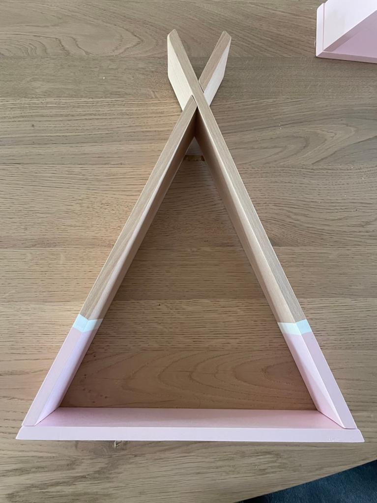 Tipi decoratie wandplank roze 30x40cm, Ophalen, Zo goed als nieuw