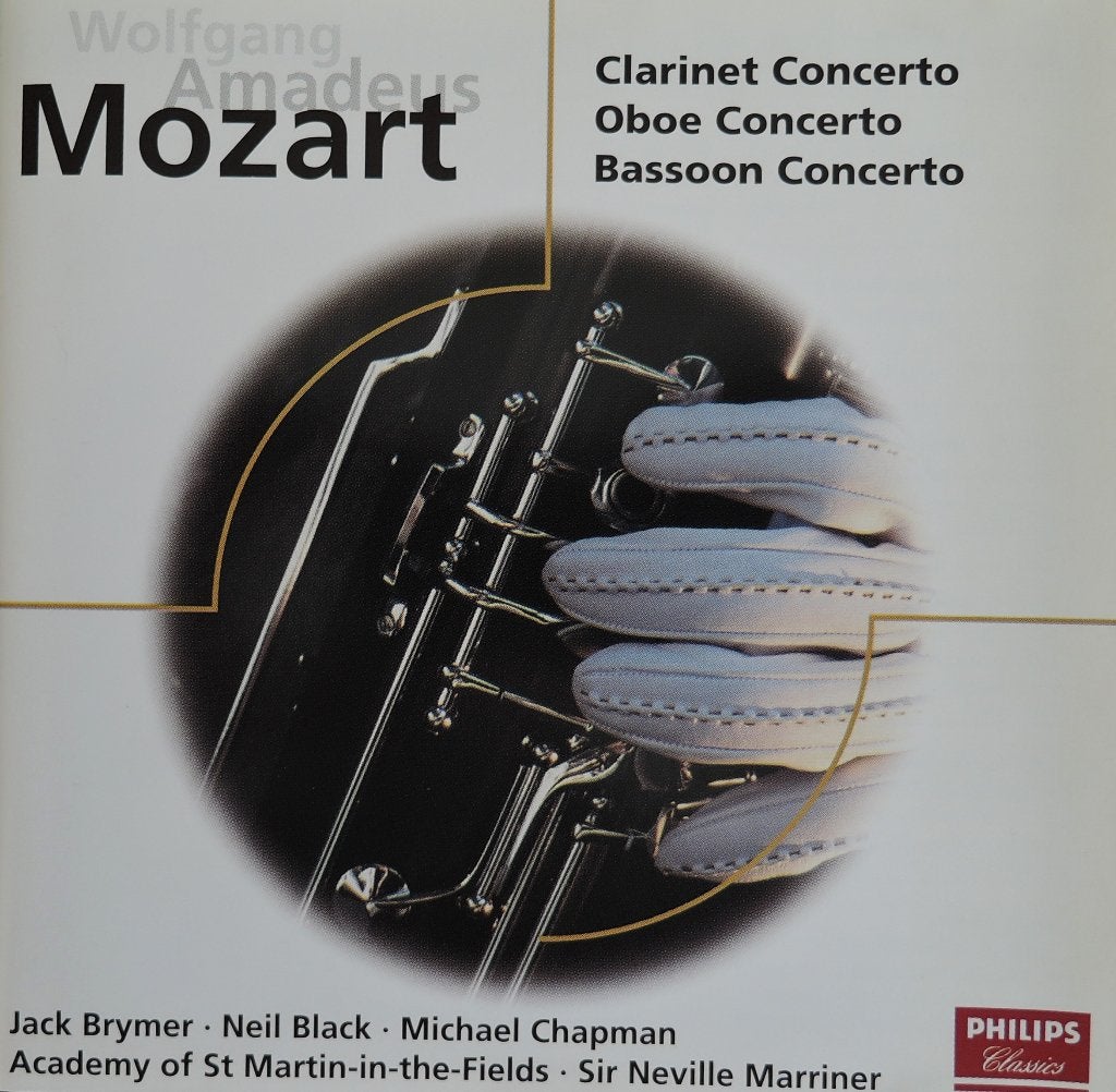 Mozart/ Klarinet-, Hobo- en Fagotconcert - Marriner- PHILIPS, Cd's en Dvd's, Cd's | Klassiek, Ophalen of Verzenden, Classicisme