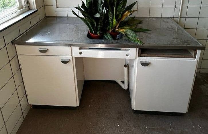 Originele Piet Zwart Keuken Bruynzeel uit 1963, Huis en Inrichting, Keuken | Complete keukens, Ophalen, Gebruikt, Enkelwandige keuken