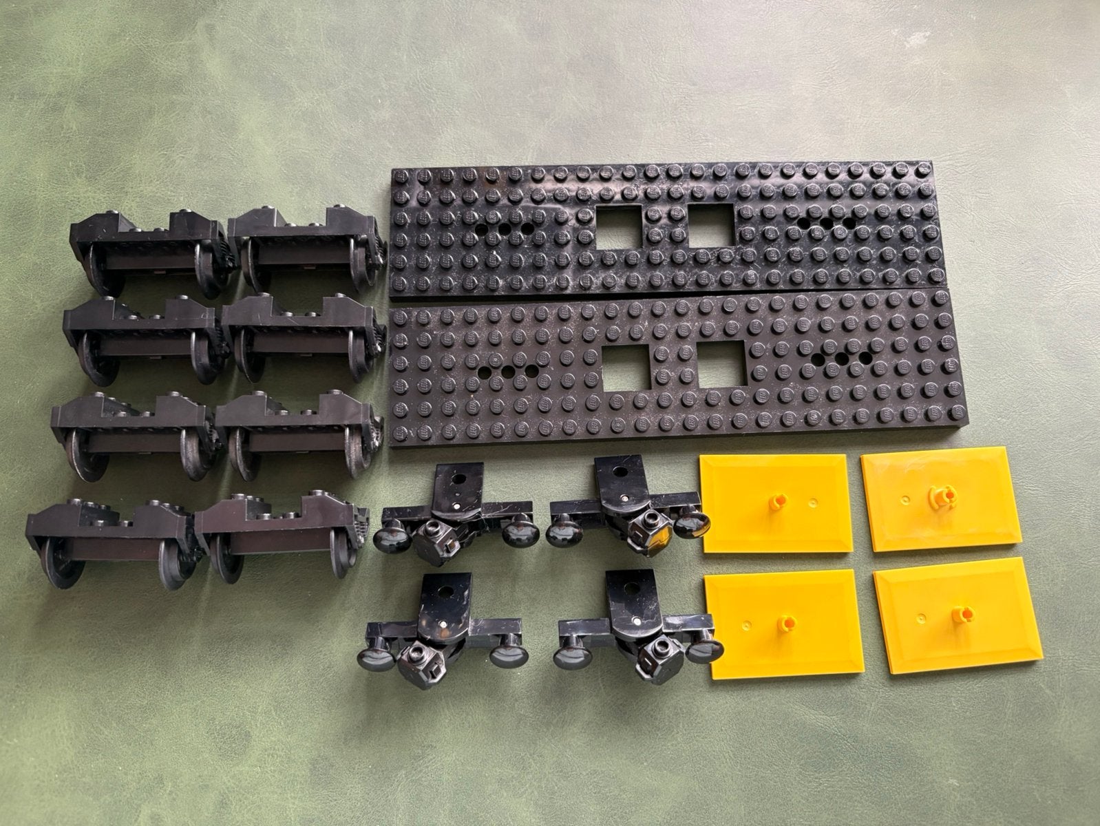 Lego rc trein platen set zwart, Lego, Lego, Ophalen of Verzenden, Zo goed als nieuw