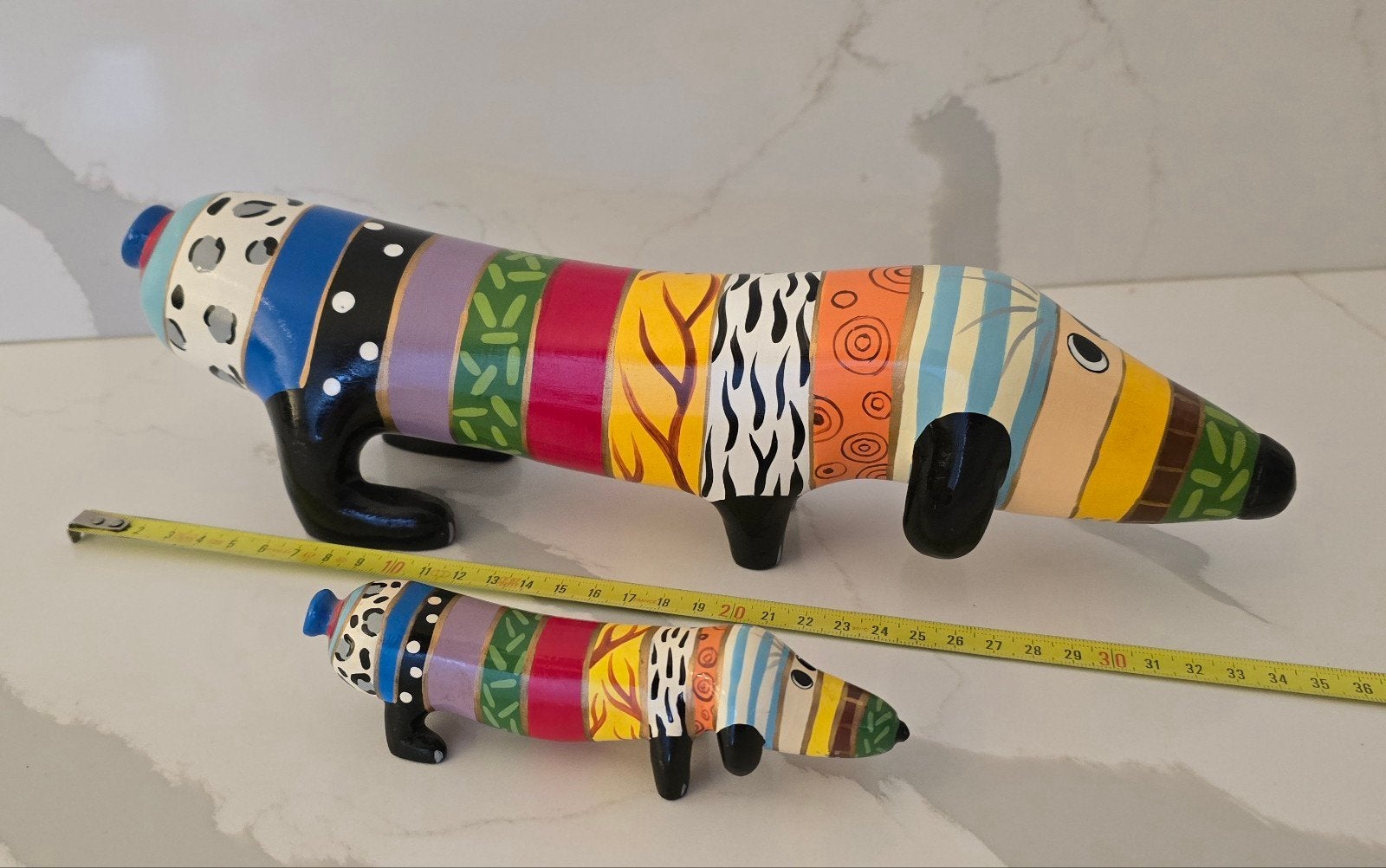 Twee Niloc Pagen teckels in uitstekende staat teckel, Verzenden, Beeldje of Figuurtje
