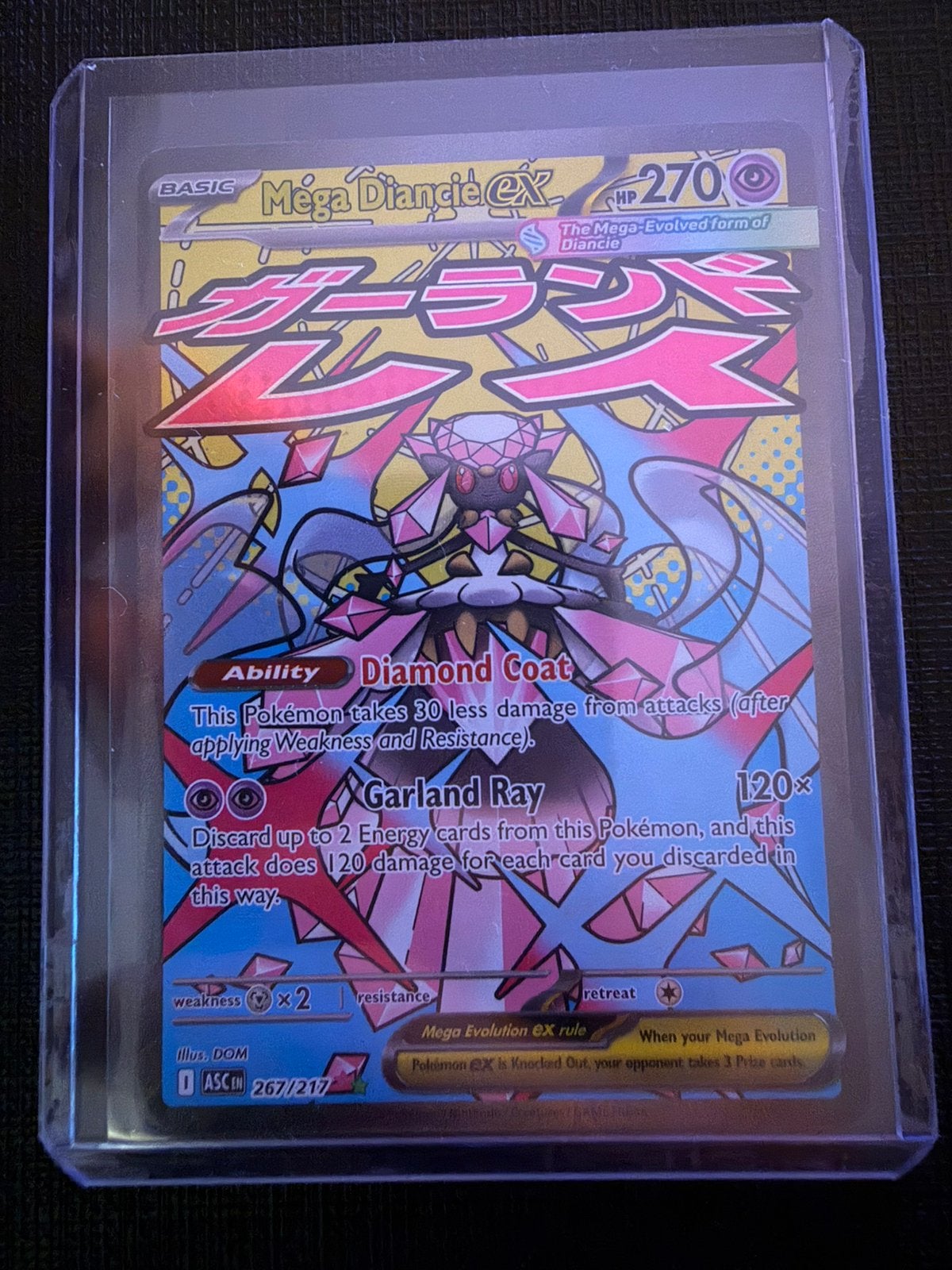 Pokémon Mega Diancie ex 267/217 – Mega Attack Rare, Verzenden, Zo goed als nieuw
