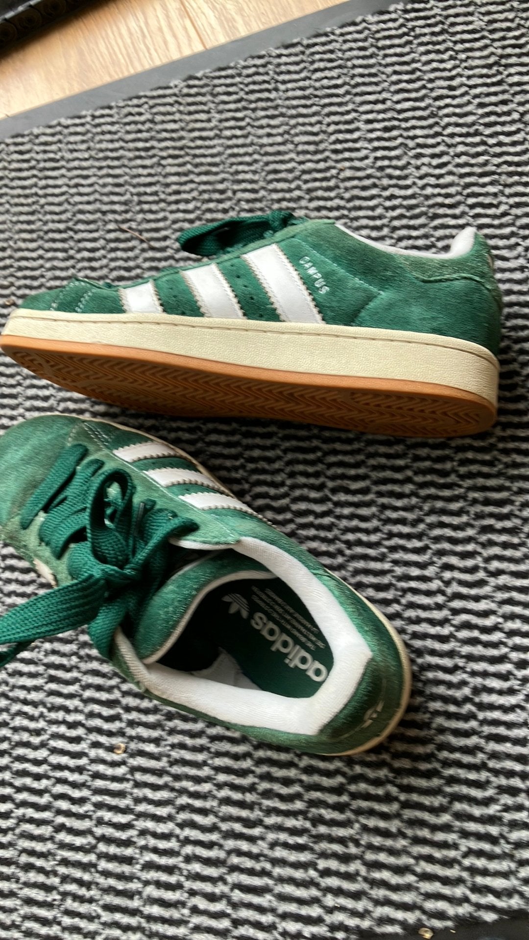 Adidas campus groen maat 40, Ophalen, Sneakers of Gympen, Gedragen, Groen