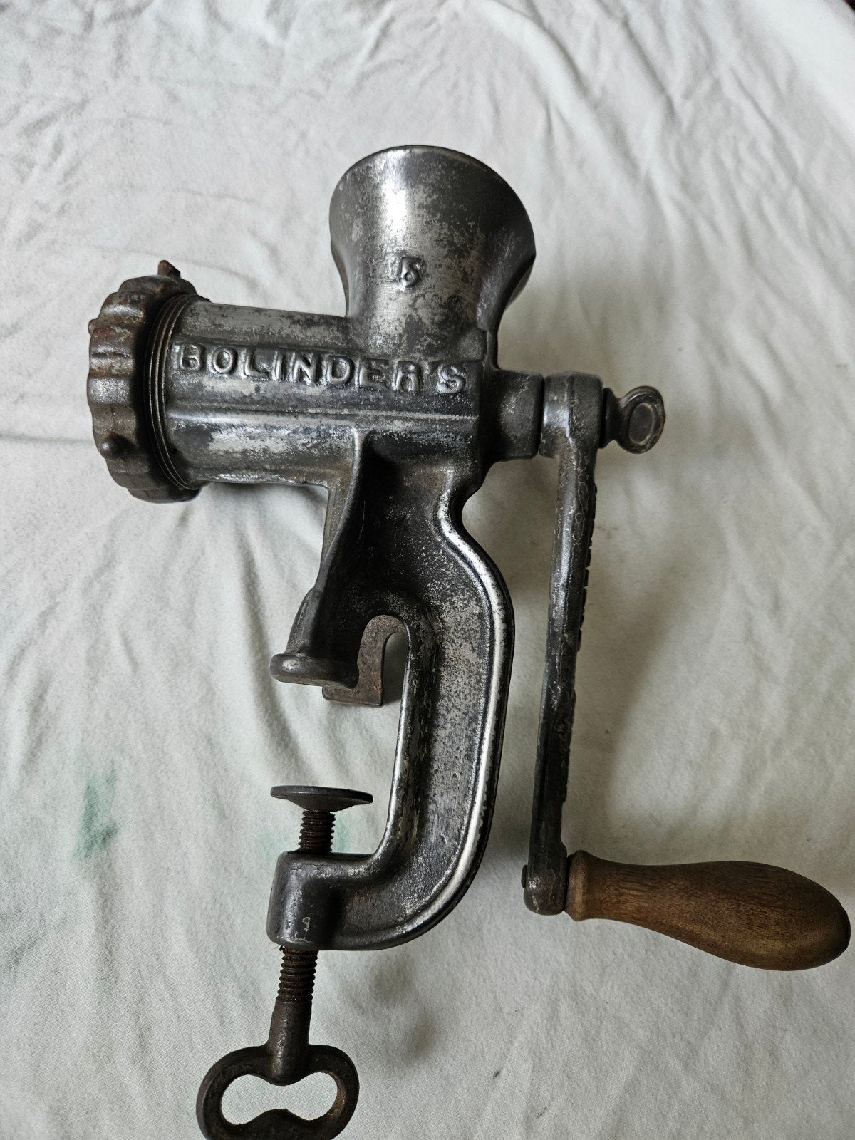 Antieke Bolinder's Vleesmolen - Made in Sweden, Ophalen