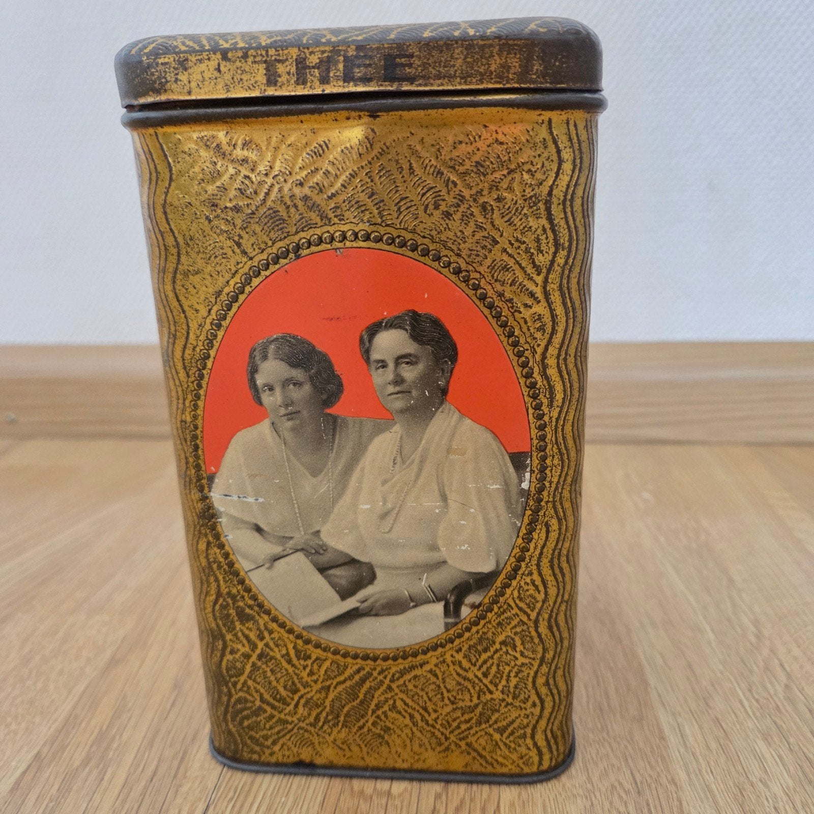 Brocante Koffie voorraadbus, Antiek en Kunst, Ophalen of Verzenden