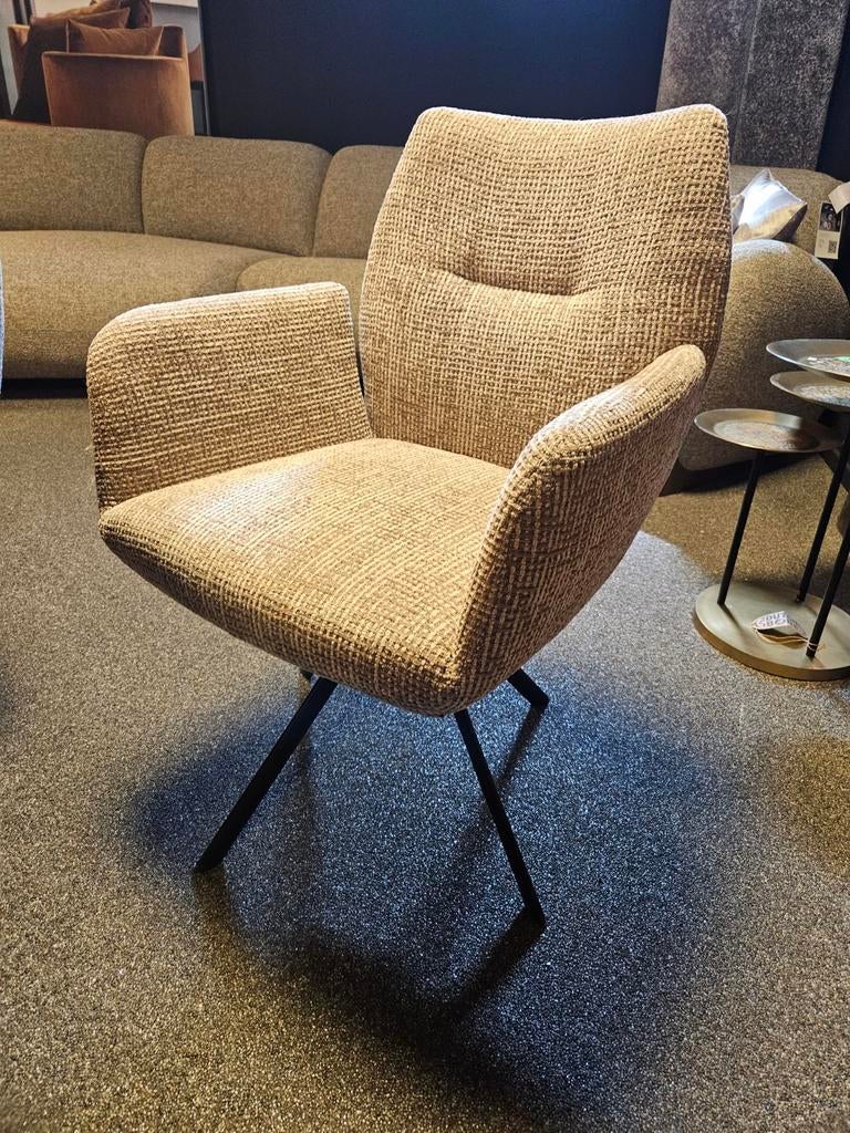 Eetkamer stoel " danillo " draaipoot, Huis en Inrichting, Stoelen, Ophalen of Verzenden, Nieuw, Leer, Eén