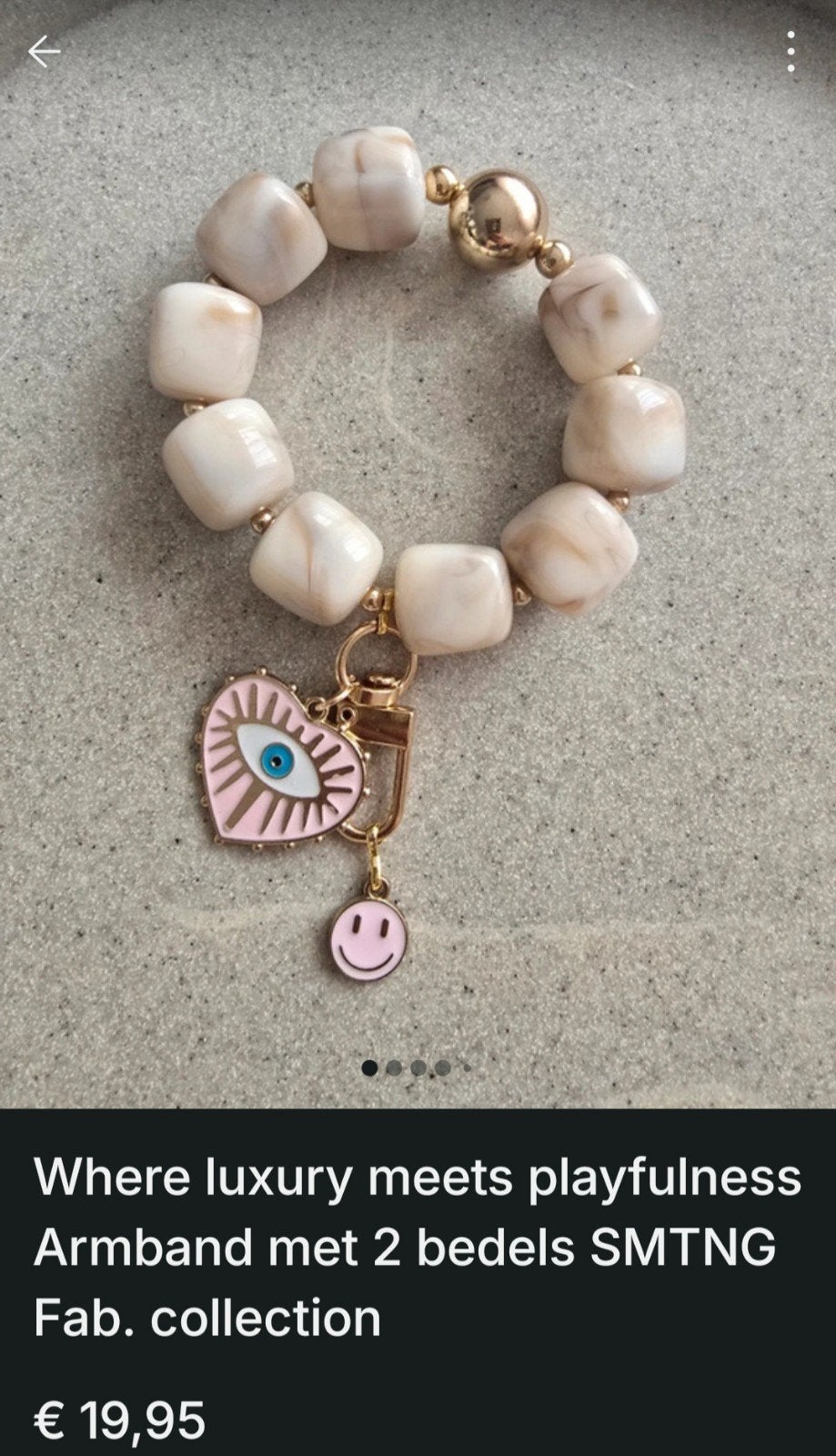 Where luxury meets playfulness Armband SMTNG Fab collection, Overige materialen, Nieuw, Ophalen of Verzenden, Roze