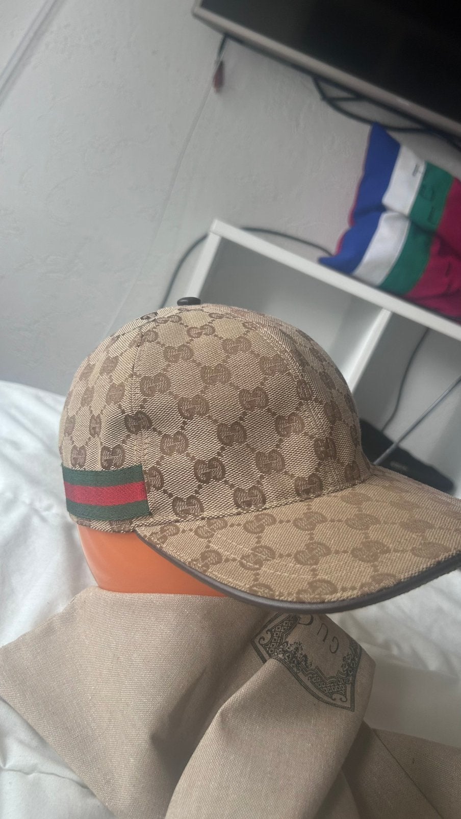 Gucci baseball cap, Verzenden, Zo goed als nieuw, 57 cm (M, 7⅛ inch) of minder, Pet