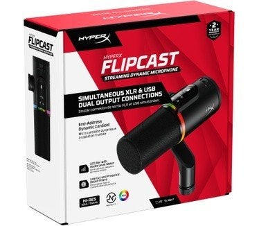 HyperX Flipcast Streaming Microfoon met Boomarm (2e hands), Muziek en Instrumenten, Ophalen of Verzenden, Gebruikt, Studiomicrofoon