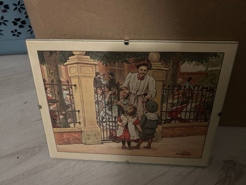 schilderijtje ot en sien, Ophalen of Verzenden, Gebruikt, Minder dan 50 cm, Schilderij