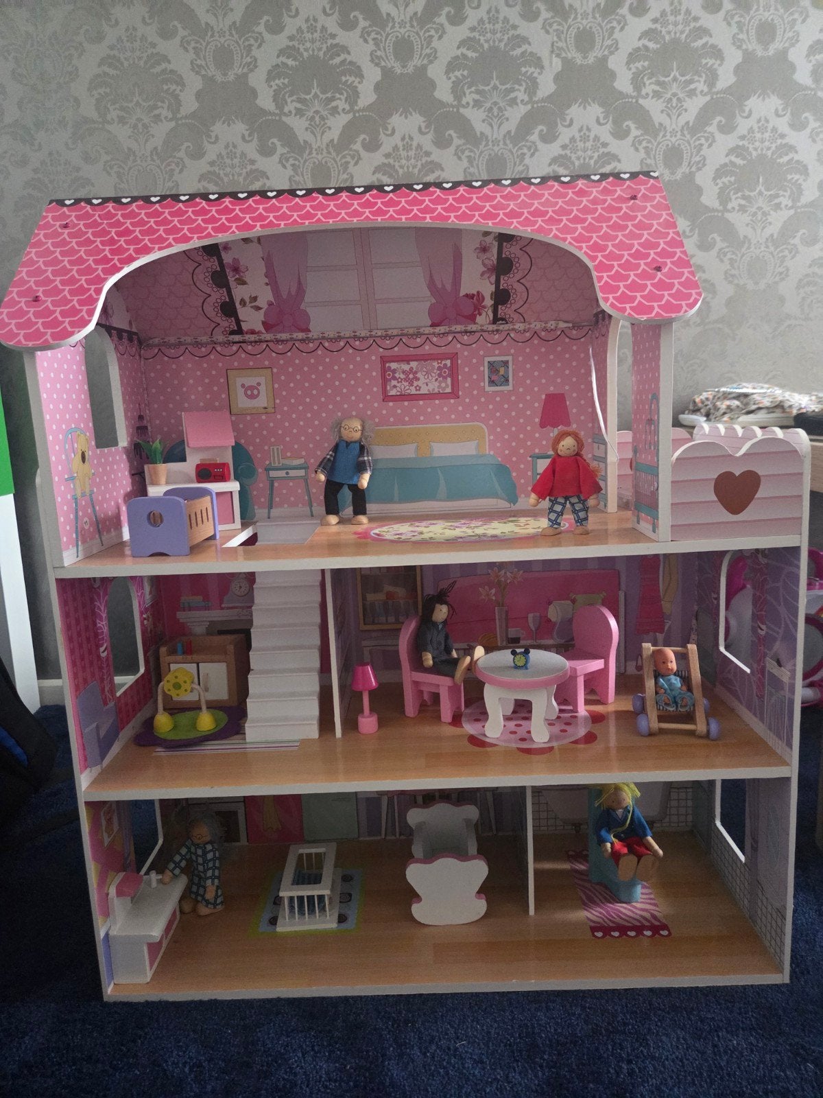 Houten poppenhuis, Ophalen, Poppenhuis