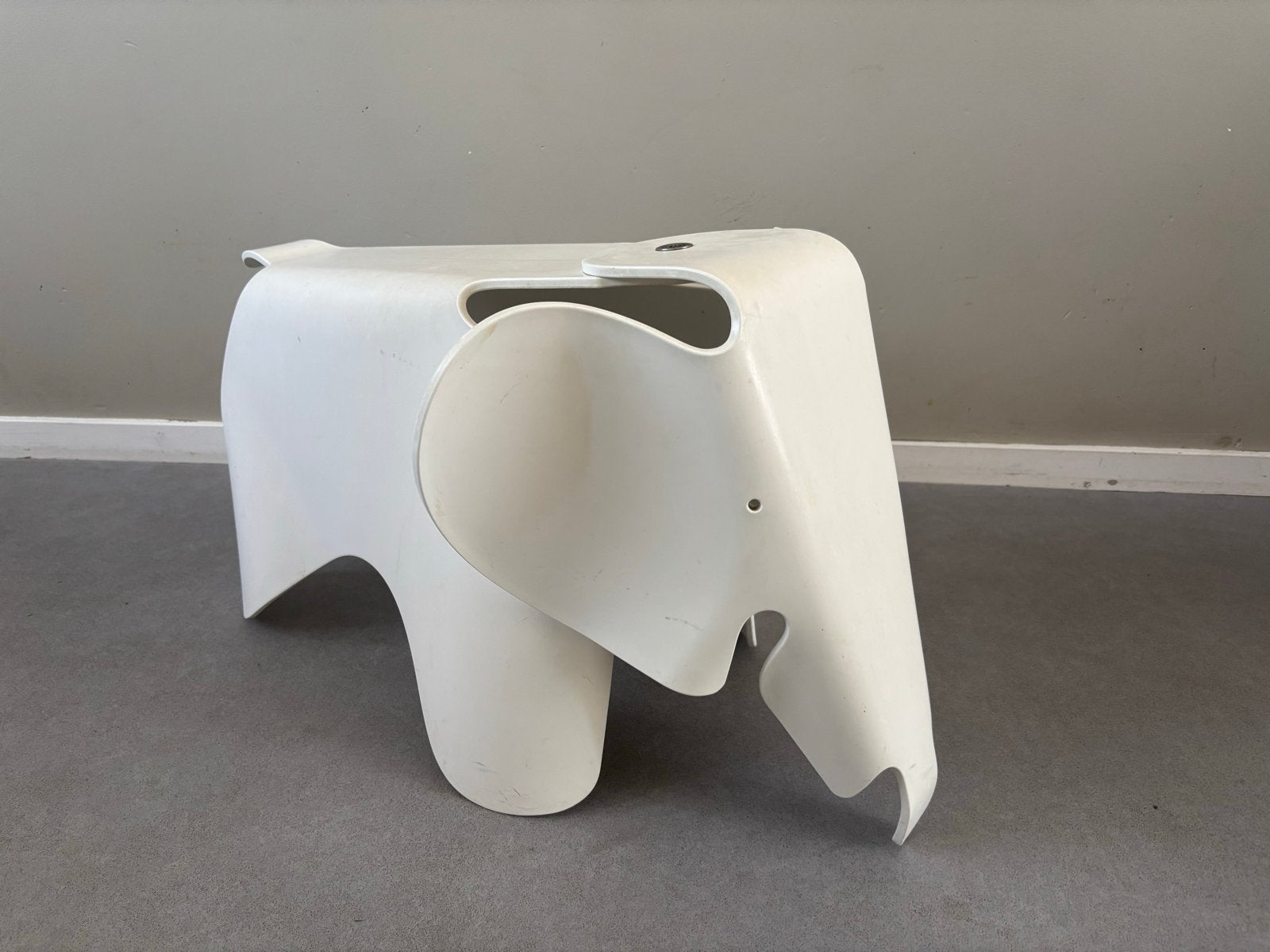Vitra Eames Elephant kruk/object, wit, Ophalen, Stoel, Wit, Kunststof