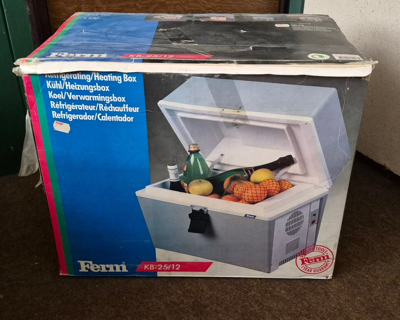 Elektrische Koel/verwarmingsbox 12V incl. 220V adapter, Ophalen, Gebruikt, Koelbox, Elektrisch