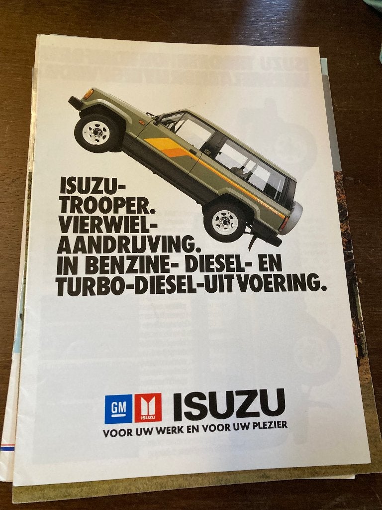 Vintage Auto Advertenties: Isuzu, Mitsubishi, Nissan, Algemeen, Ophalen of Verzenden, Onbekend, Gelezen