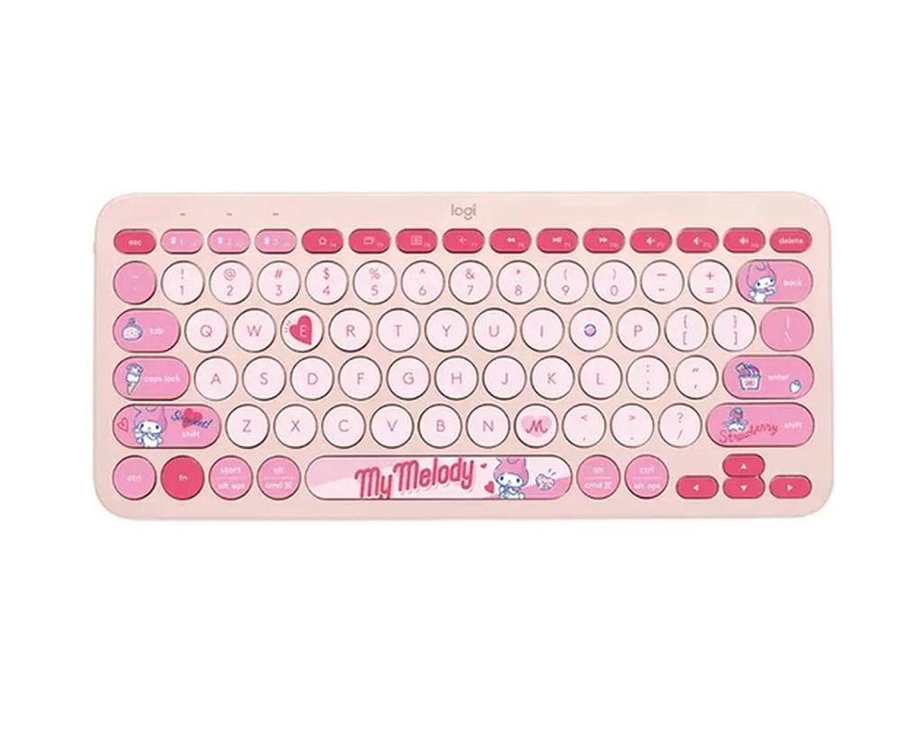 Logitech K380 - Clavier Bluetooth - My Melody - Rose