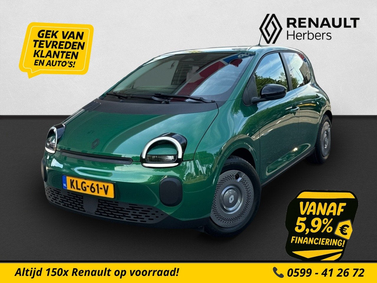 Renault Twingo urban range evolution 27.5 kWh AIRCO / SNEL L, 180 min, 263 km, Nieuw, Geïmporteerd
