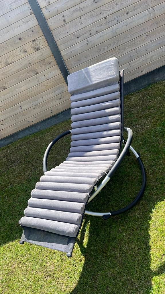 Ligbed Cranenbroek met kussen, Tuin en Terras, Ophalen of Verzenden, Gebruikt, Kunststof