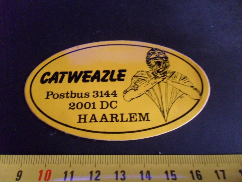 sticker Haarlen CATWEAZLE  Postbus 3144  2100 DC, Ophalen, Zo goed als nieuw