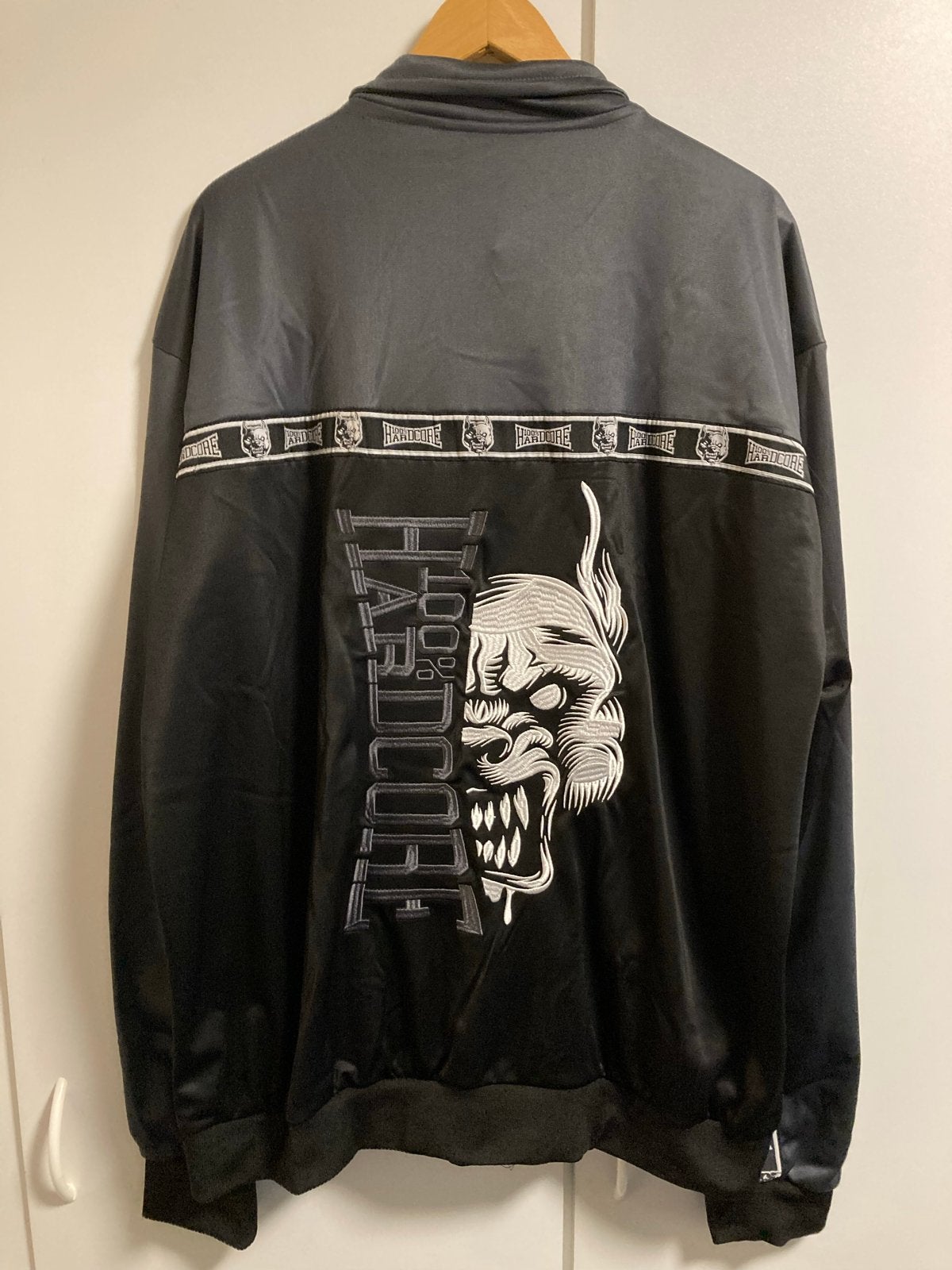 Hardcore jasje 4XL zwart grijs, Kleding | Heren, Verzenden, Nieuw, Overige maten, Zwart
