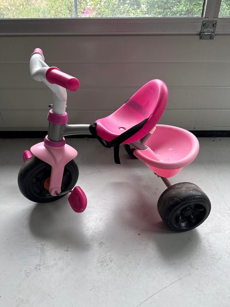 Roze driewieler voor kinderen, Fietsen en Brommers, Ophalen, Gebruikt, Terugtraprem