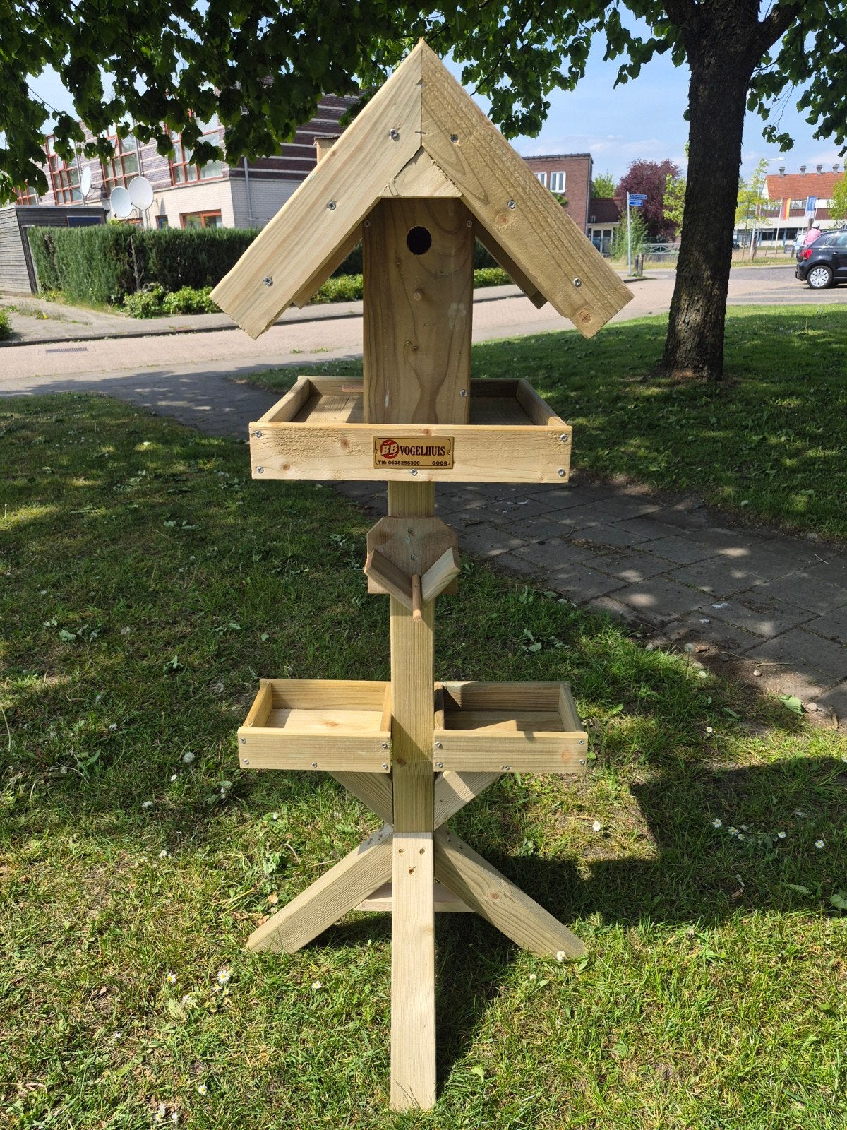 BB vogelhuis voederhuis met Nestkastje inbouw, Ophalen of Verzenden, Nieuw