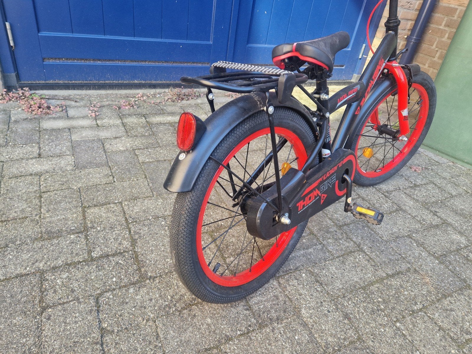 Kinderfiets Volare Thombike 20 inch - Zwart/Rood, Ophalen, 16 tot 20 inch, Velgrem, Zo goed als nieuw