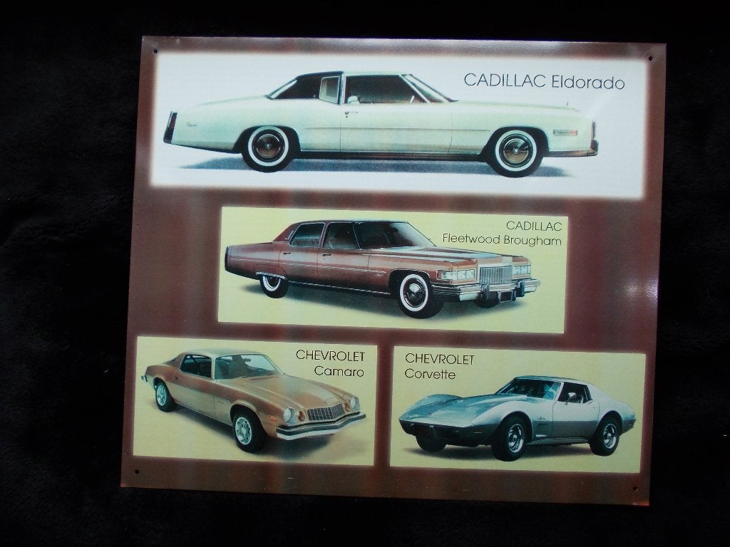 Eldorado Camaro Corvette Fleetwood, Ophalen of Verzenden, Nieuw, Reclamebord