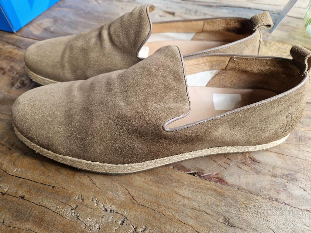 Suède instappers Merk:Rehab mt46, Kleding | Heren, Schoenen, Ophalen of Verzenden, Gedragen, Bruin, Espadrilles of Moccasins