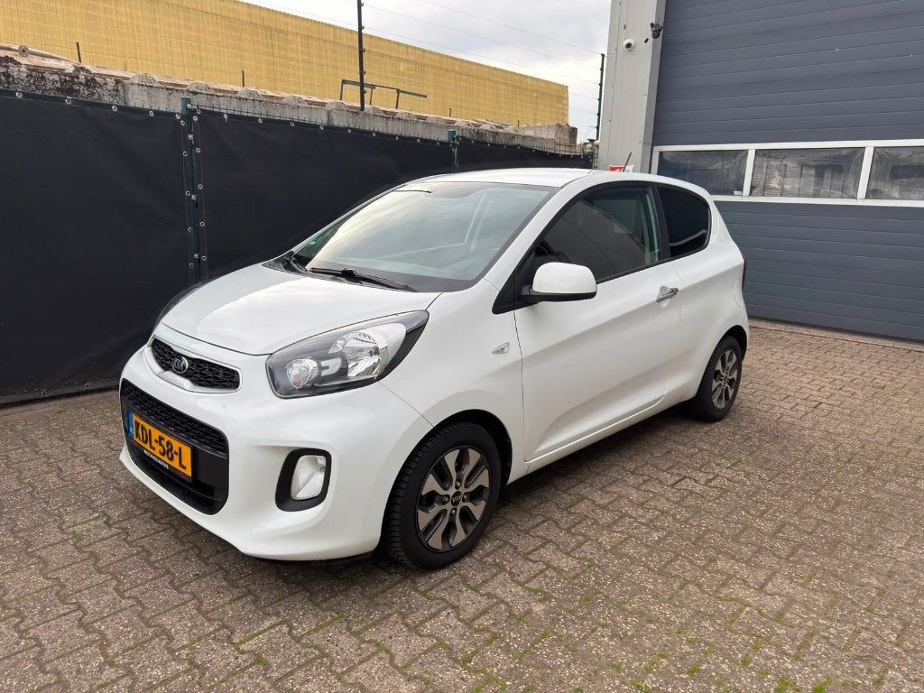 Kia Picanto Dream 1.2 Benzine - Klima, Dealer onderhouden, Auto's, Voorwielaandrijving, Dealer onderhouden, 4 cilinders, Wit