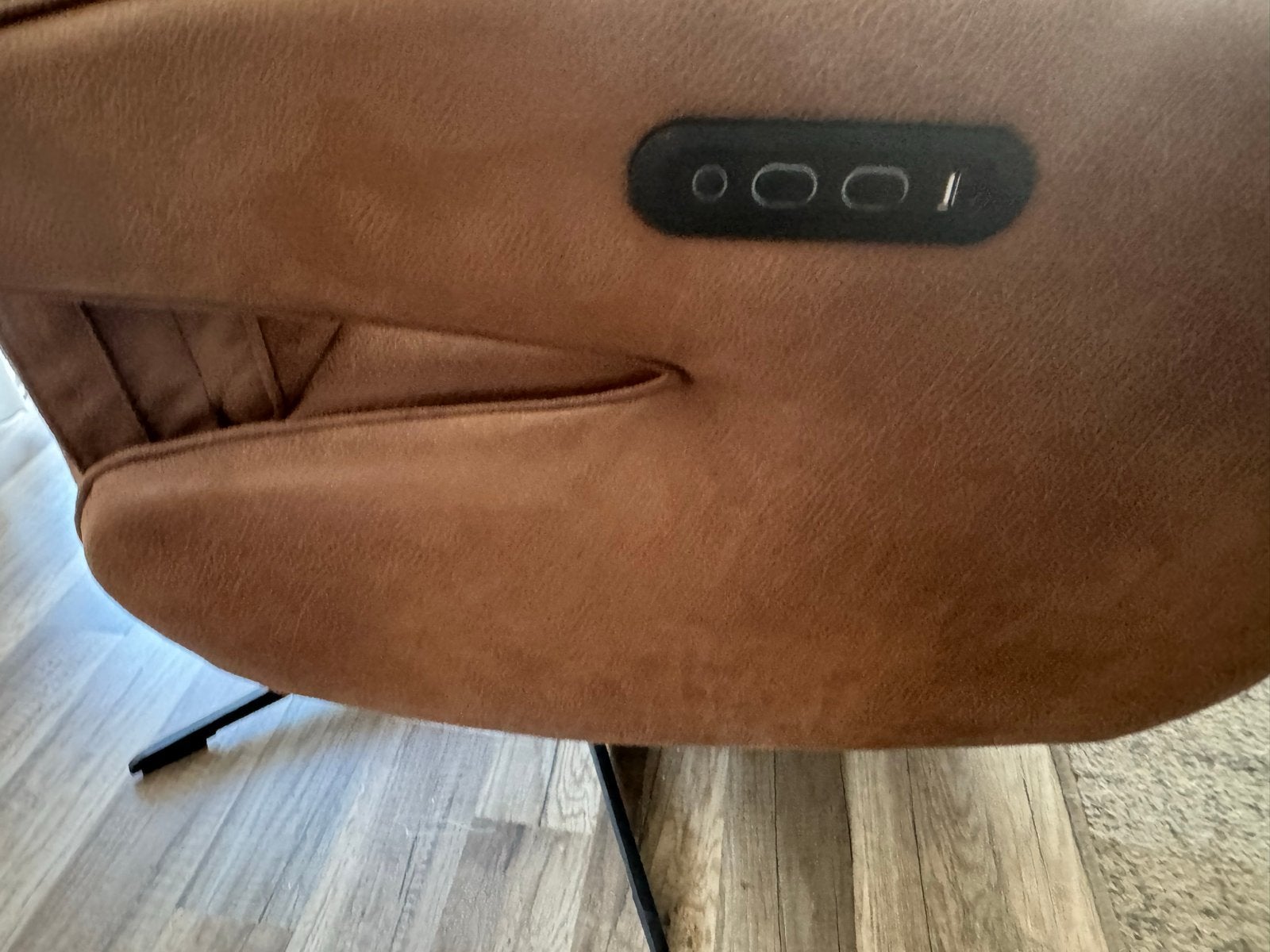 Comfortabele relaxfauteuil met elektrische verstelling, Ophalen, Bruin, Zo goed als nieuw, Eén