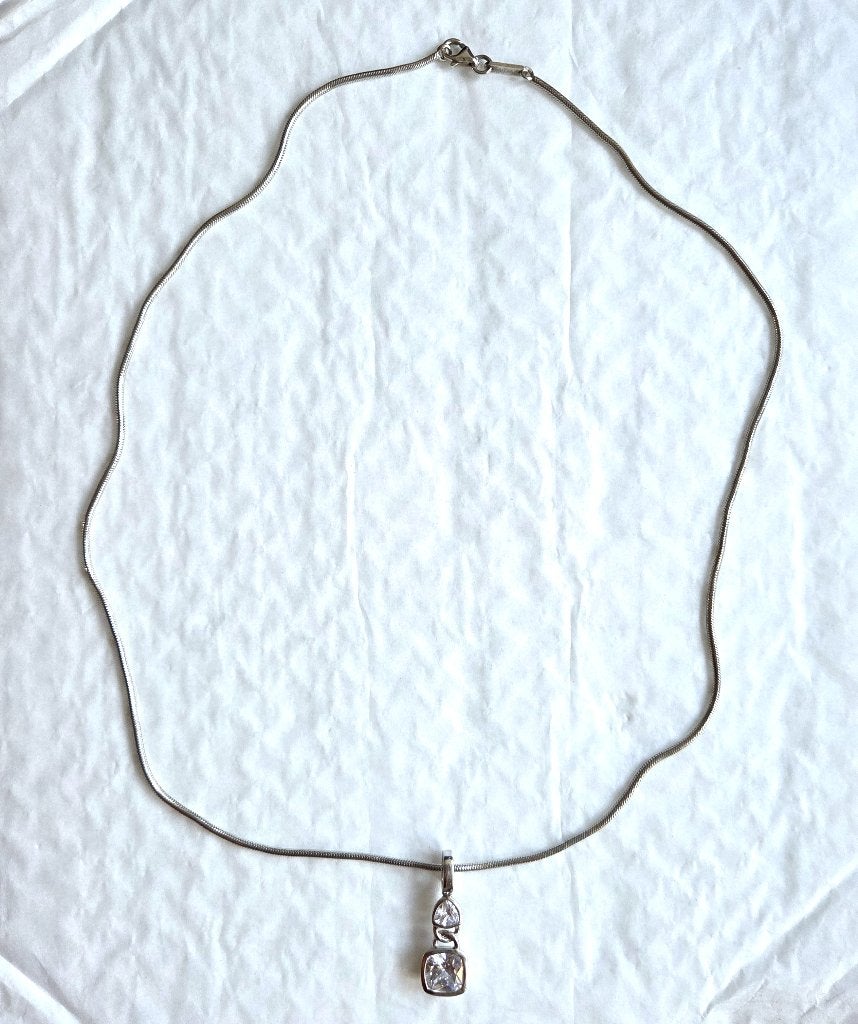Foto 2 van ZINZI zilveren (925) ketting + zilveren (925) ZINZI hanger