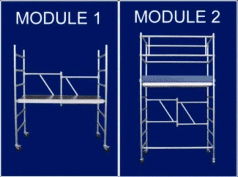 TE HUUR: Kamer steiger, Doe-het-zelf en Verbouw, Steigers, Zo goed als nieuw, Rolsteiger of Kamersteiger, 5 meter of hoger, Ophalen of Verzenden