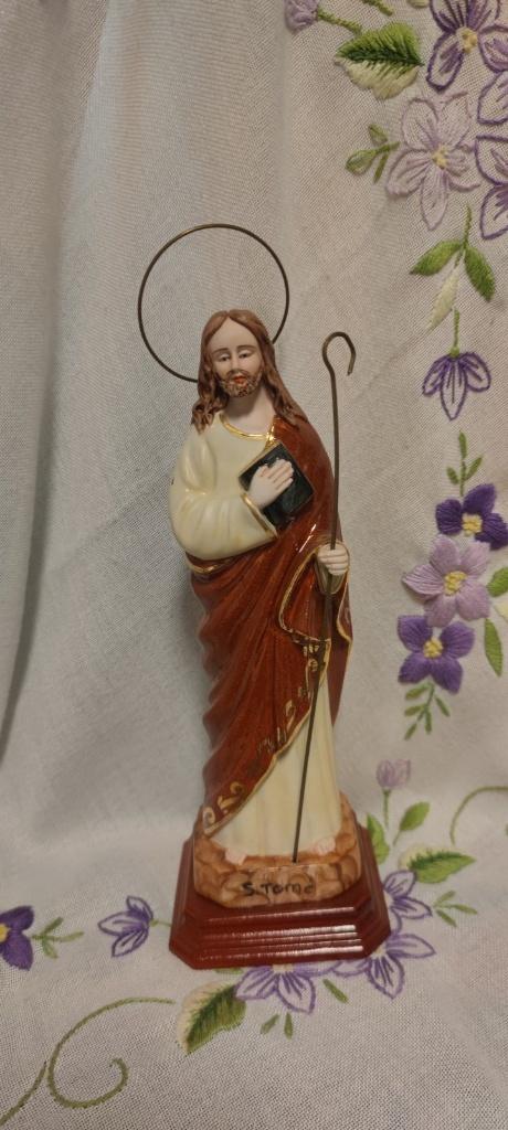 125 Beeld van Heilig Hart van Jezus - porselein, Verzamelen, Verzenden, Zo goed als nieuw, Beeld(je), Christendom | Katholiek